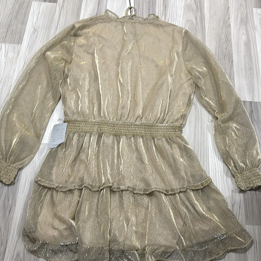 NSR
Emma Floral Print Ruffle Dress In
Tan Dress Size XL NWT - Picture 8 of 11